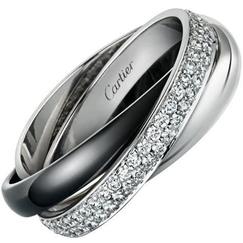 cartier black platinum ring|cartier platinum ring became.